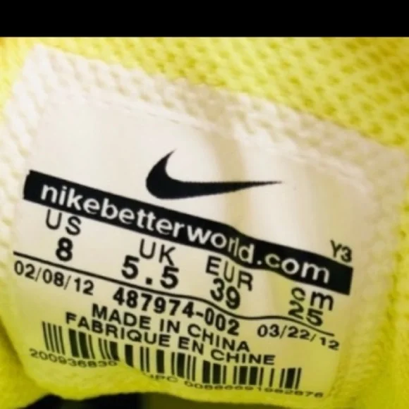 Nike Lunar Eclipse 2 gray and yellow running sneakers - Picture 6 of 9